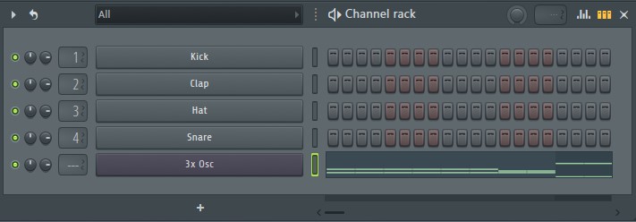FL Studio Channel Rack